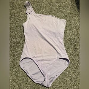 Kate Spade Light Purple One-Shoulder Swimsuit